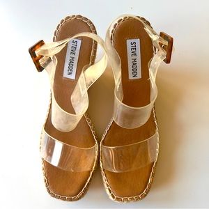 Steve Madden Nude Espadrilles Wedges  7.5